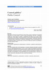 Research paper thumbnail of Control Público