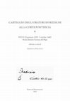 Research paper thumbnail of Carteggio degli oratori sforzeschi alla corte pontificia, V,  Pio II (23 gennaio 1459-5 ottobre 1460) Roma durante l'assenza del papa.  Edizione a cura di Gianluca Falcucci, Roma nel Rinascimento 2023 (RR inedita 107, carteggi)