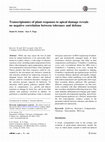 Research paper thumbnail of Transcriptomics of plant responses to apical damage reveals no negative correlation between tolerance and defense