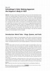 Research paper thumbnail of Schrödinger's Rule: Making Apparent the Emperor's Body in 1453