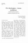 Research paper thumbnail of Dvi ideologijos - vienas judėjimas : sionistinis socializmas nepriklausomoje Lietuvoje