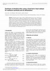 Research paper thumbnail of Synthesis of dimethyl ether using a fixed bed of dual catalyst for methanol synthesis and its dehydration