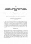 Research paper thumbnail of Dehydration of methanol to dimethyl ether (DME): Performance of three types of catalyst at atmospheric pressure