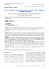 Research paper thumbnail of Effect of physiotherapy on single breath count and breath holding time in COVID-19 patients