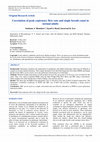 Research paper thumbnail of Correlation of peak expiratory flow rate and single breath count in normal adults