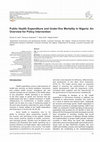 Research paper thumbnail of Public Health Expenditure and Under-five Mortality in Nigeria: An Overview for Policy Intervention