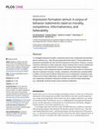 Research paper thumbnail of Impression formation stimuli: A corpus of behavior statements rated on morality, competence, informativeness, and believability