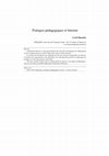 Research paper thumbnail of Pratiques pédagogiques et Internet