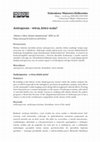 Research paper thumbnail of Antropocen – wirus, który ocala?