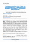 Research paper thumbnail of A comparative analysis of COVID-19 cases with comorbidities according to epidemiological and demographic characteristics in South Bengkulu Regency, Indonesia