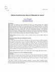 Research paper thumbnail of Ediciones brasileñas de las obras de Edmondo de Amicis