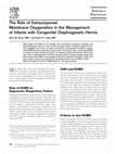 Research paper thumbnail of The Role of Extracorporeal Membrane Oxygenation in the Management of Infants with Congenital Diaphragmatic Hernia