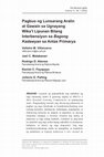 Research paper thumbnail of Pagbuo ng Lunsarang Aralin at Gawain sa Ugnayang Wika't Lipunan Bilang Interbensiyon sa Bagong Kadawyan sa Antas Primarya