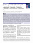 Research paper thumbnail of Microbial, Cytological, and Histopathological Analysis of Bronchoalveolar Lavage and Transbronchial Lung Biopsy in Diagnosis of Community-acquired Pneumonia: A Prospective Study