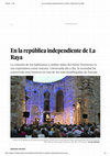 Research paper thumbnail of "En la república independiente de La Raya". Entrevista_El País, 31 de julio de 2019