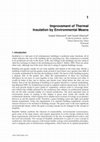 Research paper thumbnail of Effective Thermal Insulation - The Operative Factor of a Passive Building Model