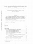 Research paper thumbnail of On the Interplay of Regularity and Decay in Case of Radial Functions I: Inhomogeneous Spaces