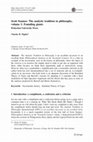 Research paper thumbnail of Scott Soames: The analytic tradition in philosophy, volume 1: Founding giants