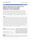 Research paper thumbnail of Pubertal maturation and sex effects on the default-mode network connectivity implicated in mood dysregulation