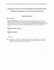 Research paper thumbnail of IMAGEN_DIS_Supplemental_Material_final – Supplemental material for Extending the Construct Network of Trait Disinhibition to the Neuroimaging Domain: Validation of a Bridging Scale for Use in the European IMAGEN Project