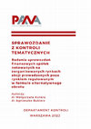 Research paper thumbnail of Sprawozdanie z kontroli tematycznych. Badania sprawozdań finansowych spółek na zorganizowanych rynkach akcji prowadzonych poza rynkiem regulowanym w formule alternatywnego obrotu