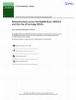 Research paper thumbnail of Reconstruction across the Middle East: UNESCO and the rise of heritage INGOs