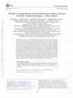 Research paper thumbnail of The role of domain-specific and domain-general cognitive functions and skills in sports performance: A meta-analysis