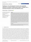 Research paper thumbnail of Challenges in the development of green and sustainable software for software multisourcing vendors: Findings from a systematic literature review and industrial survey