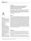 Research paper thumbnail of Challenges and practices identification in complex outsourcing relationships: A systematic literature review