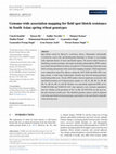 Research paper thumbnail of Genome-wide association mapping for field spot blotch resistance in South Asian spring wheat genotypes