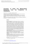 Research paper thumbnail of Innovation of Small and Medium-Sized Enterprises from the Perspective of Globalization