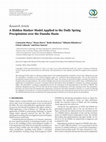 Research paper thumbnail of A Hidden Markov Model Applied to the Daily Spring Precipitation over the Danube Basin