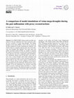 Research paper thumbnail of A comparison of model simulations of Asian mega-droughts during the past millennium with proxy reconstructions