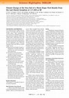 Research paper thumbnail of Climate Change at the Very End of a Warm Stage: First Results From the Last Glacial Inception at 117,000 yr BP