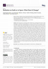 Research paper thumbnail of Radiation on Earth or in Space: What Does It Change?