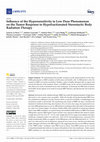 Research paper thumbnail of Influence of the Hypersensitivity to Low Dose Phenomenon on the Tumor Response to Hypofractionated Stereotactic Body Radiation Therapy