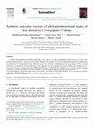 Research paper thumbnail of Synthesis, molecular structures of alkyliminophenols and studies of their derivatives 1,3-oxazepine-4,7-diones