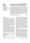 Research paper thumbnail of Optimization of the high-frequency contactless conductivity detector for capillary electrophoresis