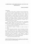 Research paper thumbnail of O Assédio Moral nas Relações de Trabalho