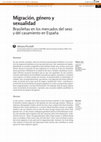 Research paper thumbnail of Migración, género y sexualidad: Brasileñas en los mercados del sexo y del casamiento en España