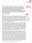 Research paper thumbnail of Global incidence, prevalence, years lived with disability
(YLDs), disability-adjusted life-years (DALYs), and healthy
life expectancy (HALE) for 371 diseases and injuries in
204 countries and territories and 811 subnational locations,
1990–2021