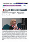 Research paper thumbnail of Le donne? Estranee alla guerra, "Biblioteca delle donne": la pace parte da Palermo. INTERVISTA a Mariella Pasinati