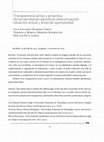 Research paper thumbnail of Transparencia activa y proactiva de las secretarias ejecutivas anticorrupcion situacion actual y areas de oportunidad