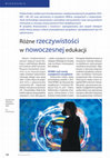 Research paper thumbnail of Różne rzeczywistości w nowoczesnej edukacji