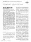 Research paper thumbnail of Distinct pathways for modification of the bacterial cell wall by non-canonical<scp>D</scp>-amino acids