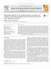 Research paper thumbnail of Optimization approach for the analytical design of an industrial PI controller for the optimal regulatory control of first order processes under operational constraints