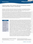 Research paper thumbnail of Long-term quality of life of patients with acute promyelocytic leukemia treated with arsenic trioxide vs chemotherapy