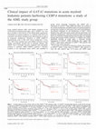 Research paper thumbnail of Clinical impact of GATA2 mutations in acute myeloid leukemia patients harboring CEBPA mutations: a study of the AML study group