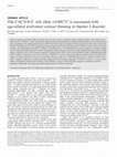 Research paper thumbnail of The CACNA1C risk allele rs1006737 is associated with age-related prefrontal cortical thinning in bipolar I disorder