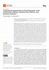 Research paper thumbnail of Capturing the Opportunity for Decarbonization in the Construction Industry: Emission-Free, Effective, and Resilient Solutions